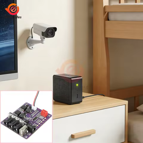 4-Port Uninterruptible Power Supply 40W 12V/9V/5V Output 4-Level Battery Monitor Overvoltage/Short C