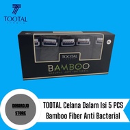 TOOTAL Men's Briefs, 5 Pcs Bamboo Fiber Antibacterial