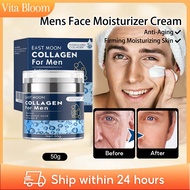 East Moon Men's Face Cream Collagen Cream 50g With Hyaluronic Acid & Vitamin E Anti-Aging Firming