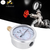 WF  Pressure  Oil Filled 1/4 -1 to 7bar -30 100psi Stainless Steel Case Brass Inside Construction Li