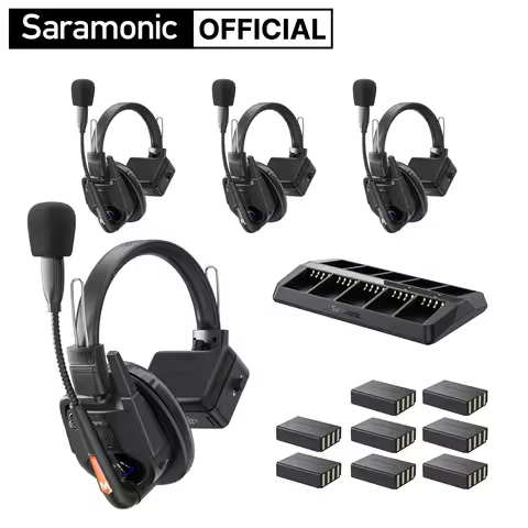 Saramonic Witalk9 WT4S Wireless Headset Full-duplex Intercom Communication System for Filmmaking Liv