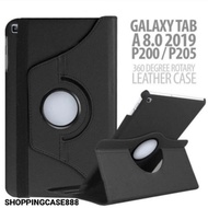 SAMSUNG TAB ROTARY CASE a 8.0 2019 P200/P205 CASING FLIP COVER STANDING CASING BOOK COVER PUTER 360