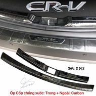 Anti-scratch cover for interior and exterior trunk of Honda CRV 2018 2019 2020 2021 2022 2023 Carbon