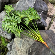 7-leaf rubber propeller leaf cluster, high-quality decorative leaf cluster