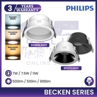 PHILIPS BECKEN LED Downlight DL260 7W 11W & Spotlight SL260 7.5W Recessed Downlight Eyeball Ceiling 