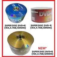 [PRICE PER PIECE] Super Disc DVD-R DVD+R Recordable Media 16X 4.7GB 120Min DVD R Blank DVD With Plas