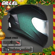 Gille Helmet Full face 135 CHAMELEON Series V1 Solid Full Face Dual Visor helmet motorcycle for men