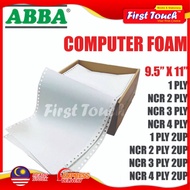 ABBA 9.5'' x 11'' Computer Foam 1ply / 2ply / 3ply / 4ply
