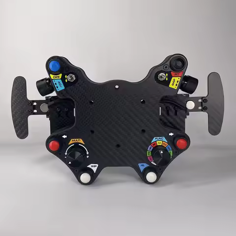 PC Center Console Shift Paddles for Logitech Thrustmaster Fanatec Racing Hub Steering Wheel Instrume