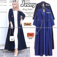 SUDAH RESTOK !! JEANY Blazer Maxi Jeans Wash LD 104 cm/ Blazer Wanita / Blazer Wanita Panjang / Blaz