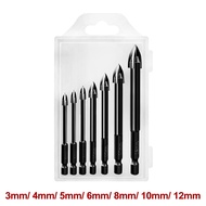 Gbest 3/4/5/6/8/10/12MM Carbide Glass Tile Drill tile mosaic Bit Set Ceramic Wall Plastic Wood concr