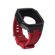 Bộ dụng cụ sửa đổi sang trọng cho Apple Watch Series 10 46mm Vỏ thép không gỉ Dây đeo thể thao cao s