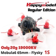 Happymodel Mobula6 20g 65mm Crazybee F4 Lite 1S Whoop BNF w/Runcam Nano 3 Cam Regular Edition（19000KV） – Flysky HP19-FL