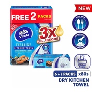 Vinda Deluxe Softpack Kitchen Towel ((6+2) x 80's)