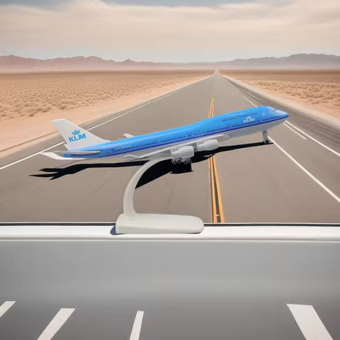 747 KLM Airlines 1/400 Diecast Metal Airplane Model With Stand Holland 747 Model Plane Alloy Display