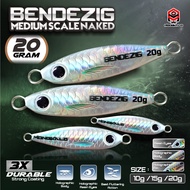 Metal jig 20 grams MONGKALO BENDEZIG Hologram Naked Scale 20 gr Micro Jig 20gram Silver Killer Sea F