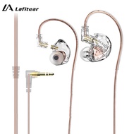 Lafitear LE2 1DD Wired Earphones High Resolution Music HIFI Headphone With 2Pin Replaceable Cable Ga