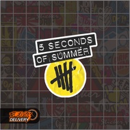 5 Second Of Summer Sticker Size 5 x 5 Cm