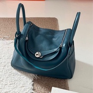 Hermes Lindy 30 鴨子藍銀釦