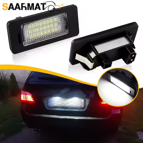 2pc DC12V Taillight License Plate Light For BMW 5 Series E39 M5 E60 E61 X-series E70 X5 E71/E72 Whit