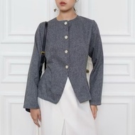 Ailee Long Sleeve Top Long Sleeve Top Hijab Friendly Blouse - Korean Look Women's Blazer