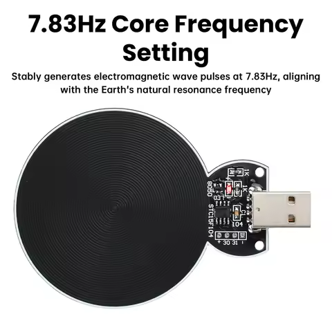DC 5V 7.83Hz Schumann Resonances Signal Generator Ultra-Low Frequency Pulse USB Audio Resonator for 