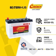 [Installation Provided] Bateri Kereta NX120-7/L Century Hybrid WET | Car Battery N70Z BateriHub