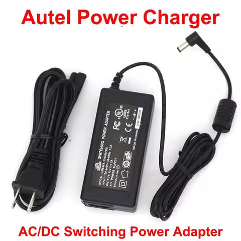 Autel Power Charger AC/DC Adapter Switching Power Adapter for Autel Scanner Input 100-240V / Output