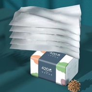 [4 Ply 220/420 Sheets] Soft Facial Tissue Paper Wood House Use Tissue Paper Tisu Baby Raw Wood Pulp Soft Tissue