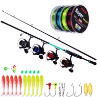 FRRTC Fishing Rod Set Joran Pancing Fishing Rod Spinning Reel Fishing Reel Rod Full Set