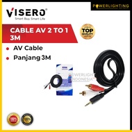 Audio-Video Jack RCA 2-1 Cable VISERO3m