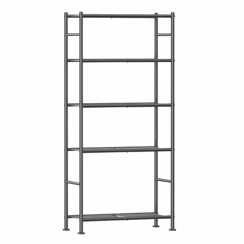5-Tier Storage Shelves, Heavy Duty Metal Shelving Unit, 1000lb Capacity, Garage Pantry Organizer, 33