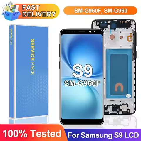 TFT S9 Screen For Samsung Galaxy S9 G960F G960F/DS Lcd Display Digital Touch Screen with Frame Assem