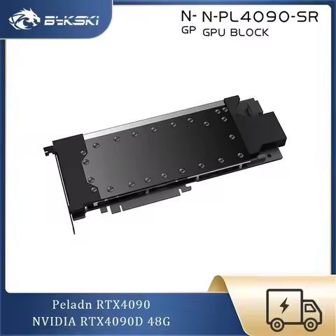Bykski N-PL4090-SR GPU Water Block For Peladn RTX 4090 NVIDIA RTX 4090D 48G Graphics Card Full Metal