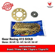 Complete Racing Gear 415 Gold 30 33 36 38 T Supra x Fit Grand Prima Legenda Win Grade SSS
