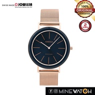 Jowissa 39mm Blue Dial Rose Gold Stainless Steel J4.379L