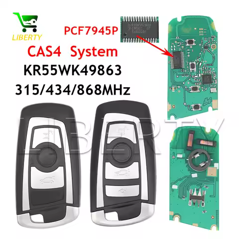 Ly 315Mhz/433Mhz/868MHz PCF7945P ID49 Chip Auto Remote Key Keyless Entry Car Smart Key For BMW F 1 2