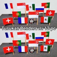 READY BACK Country Flag Picks Cupcake Topper Country Flag Model