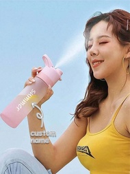 [Summer New Items]1pc Personalized Water Bottle Custom With Your Name 650ml/22oz Large Capacity The 