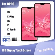 For OPPO F3 F3Plus F5 F7 F7 Youth F9 LCD Display Touch Screen Digitizer Assembly Replacement