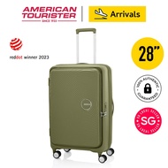 Tourister Curio Large Spinner 75/28 EXP Expandable Hard Case Luggage Front Opening - Khaki