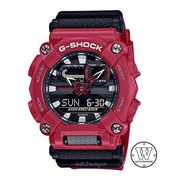 Casio G-shock GA-900-4A Black Dial and Red Resin Band Sports Watch GA900