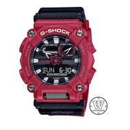 [Watchwagon] Casio G-shock GA-900-4A Black Dial and Red Resin Band Analog Digital Sports Watch GA900