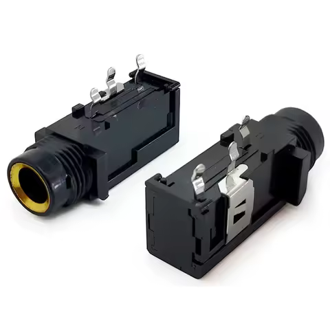 10pcs 6.35mm audio socket PJ-603 Audio Guitar Video Socket Microphone, microphone, headphone interfa