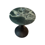 Round Marble Side Table Japanese Minimalist sturdy Wood Accent Table Modern Living Room Coffee Table