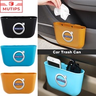 Volvo Car Trash Can Dustbin Mini Auto Interior Organizer Car Door Hanging Storage Box For XC60 S60 S