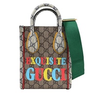 GUCCI 699406 Exquisite 撞色LOGO印花兩用托特包