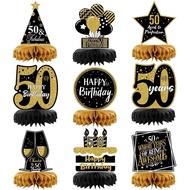 9 Pieces 50th Birthday Decorations 50th Birthday Centerpieces for Tables 50th Birthday Party Decorat