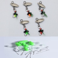 Fly Fishing set mini Fly lure + throwing connector Fly lure Baits micro spoon lure Propeller spoon b