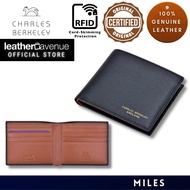 Charles Berkeley MILES Men's Wallet BiFold Saffiano Leather Wallet TR-02-1